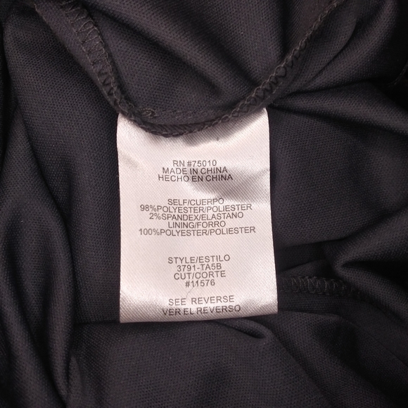 City Studio Pearl & Rhinestone Studded Sparkly Gray Lace Sheath Cocktail Dress - Picture 12 of 14